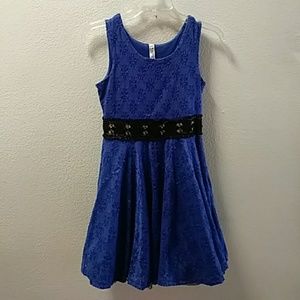 Royal blue mid dress size 12 tweens size